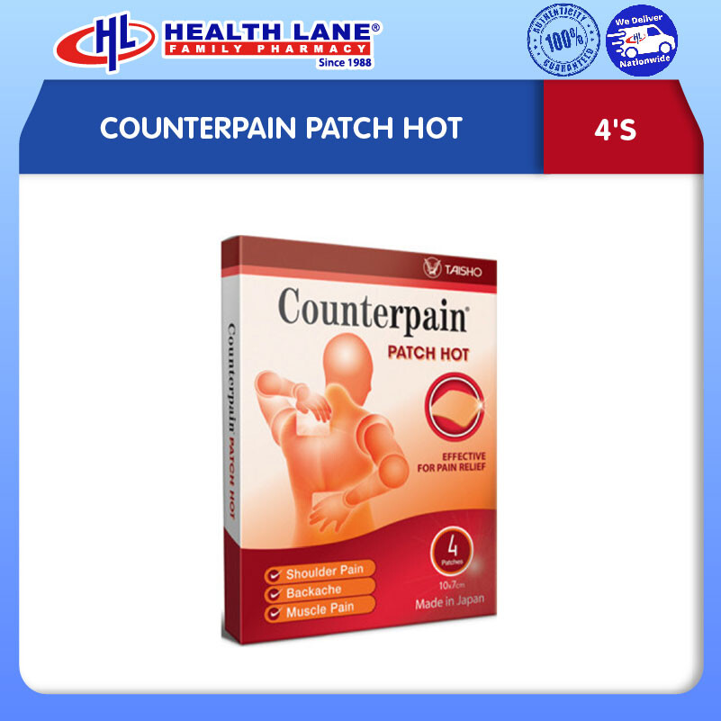 COUNTERPAIN PATCH HOT (4'S)